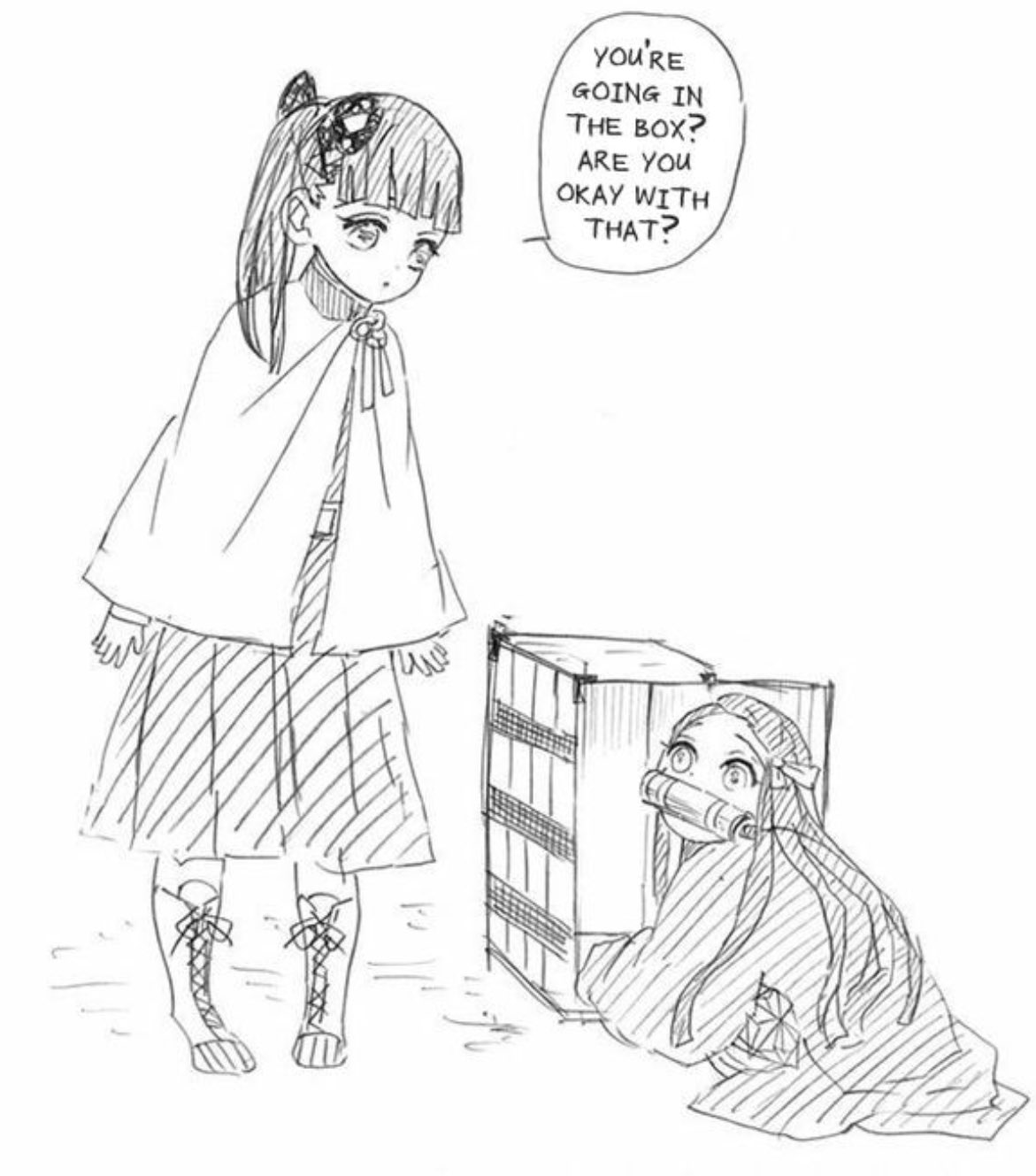 Shi on x why are nezuko sketches so cute httpstcocnoklpkc x