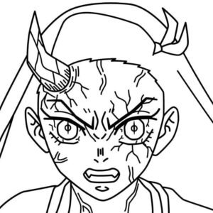 Nezuko colouring pages printable for free download