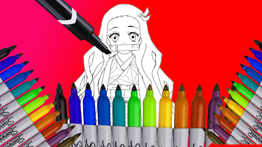 Nezuko coloring book