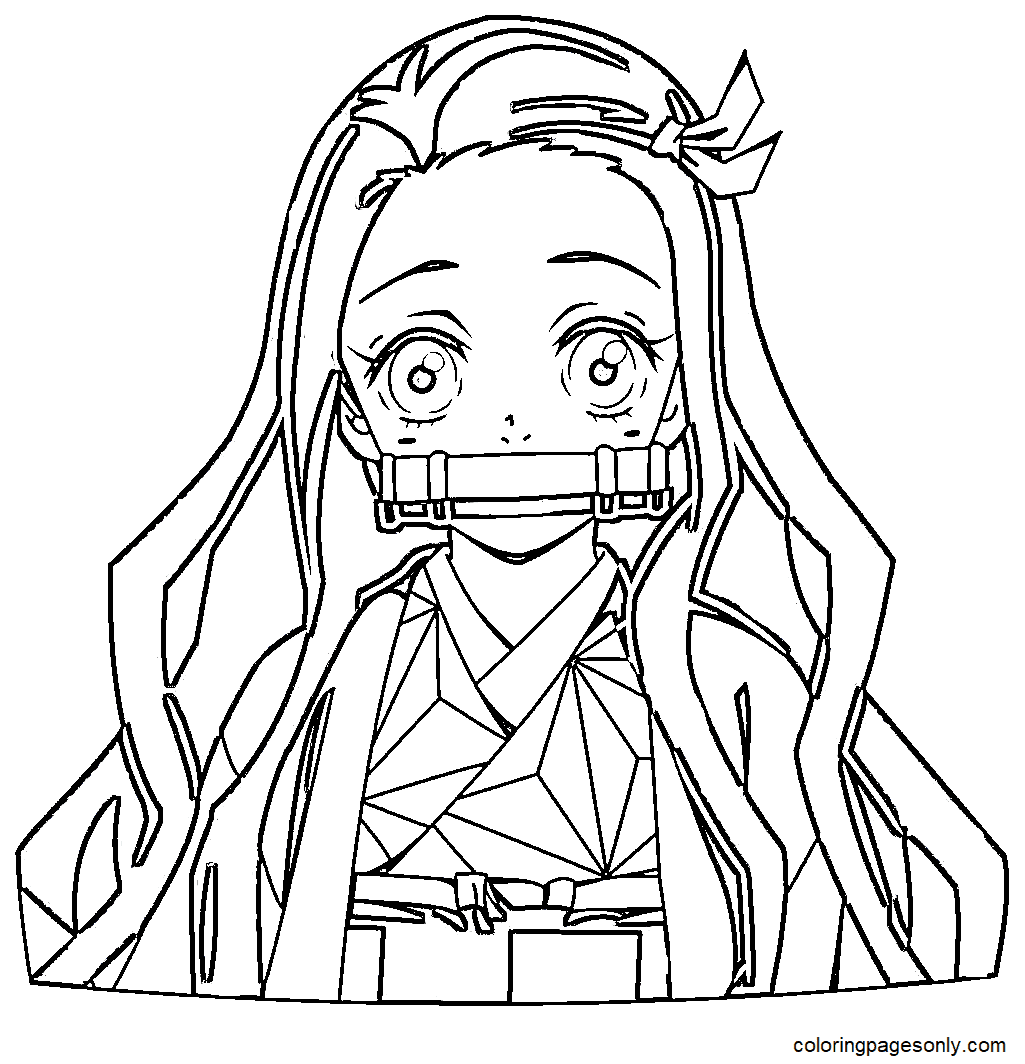 Nezuko coloring pages