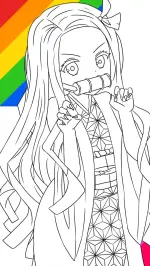 Download anime coloring book nezuko android on pc