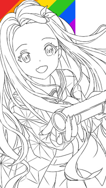 About anime coloring book nezuko google play version