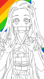 Download anime coloring book nezuko android on pc