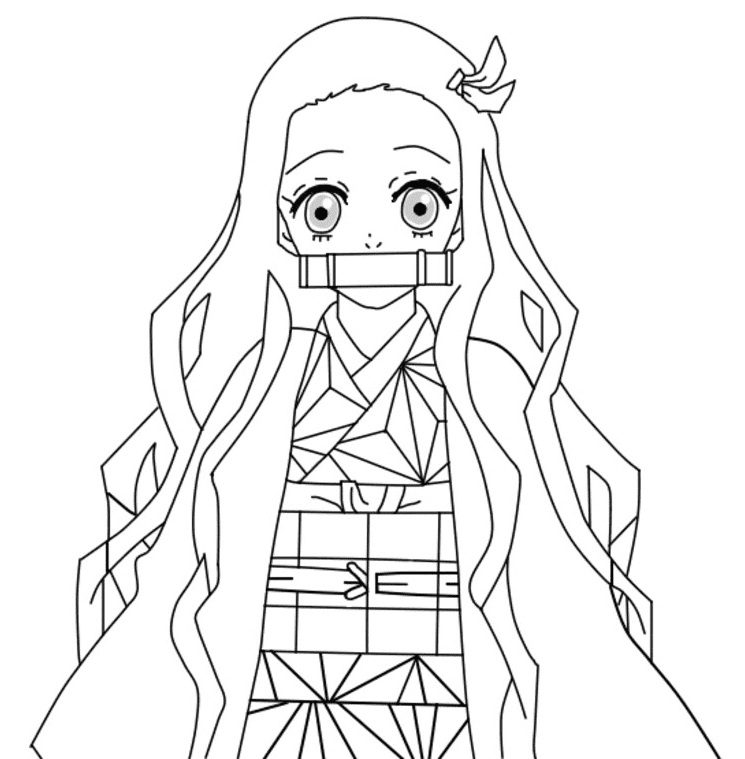 Nezuko coloring pages