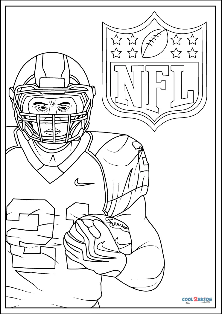 Free printable nfl coloring pages for kids