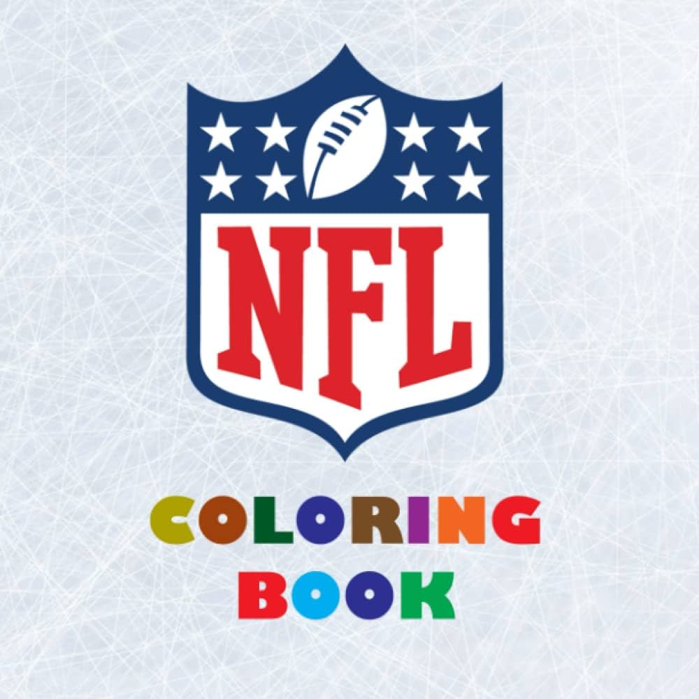 Nfl coloring book super book containing every team logo from the nfl for you to color in