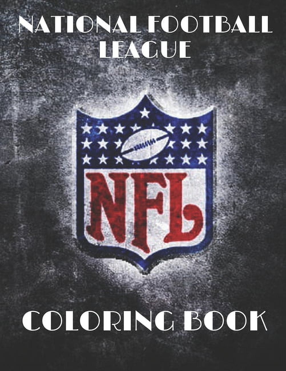 National football league nfl coloring book team logos illustrations paperback