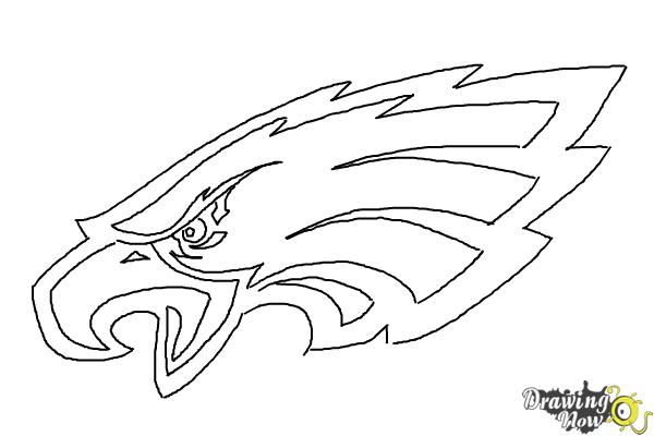 How to draw philadelphia eagles logo nfl team logo