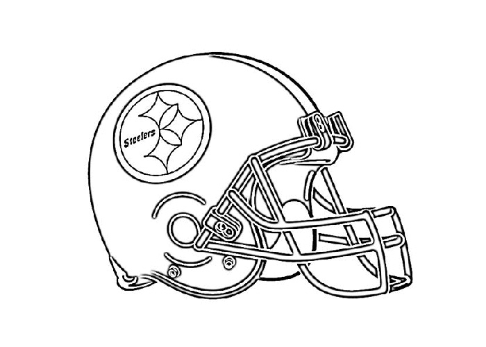 American football helmet coloring pages