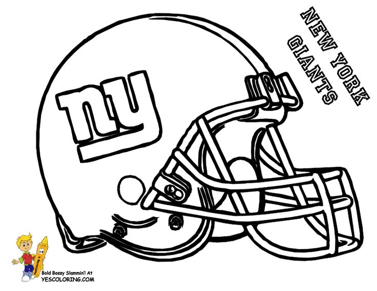 Football helmet coloring pages â new york giants football coloring pages sports coloring pages nfl football helmets