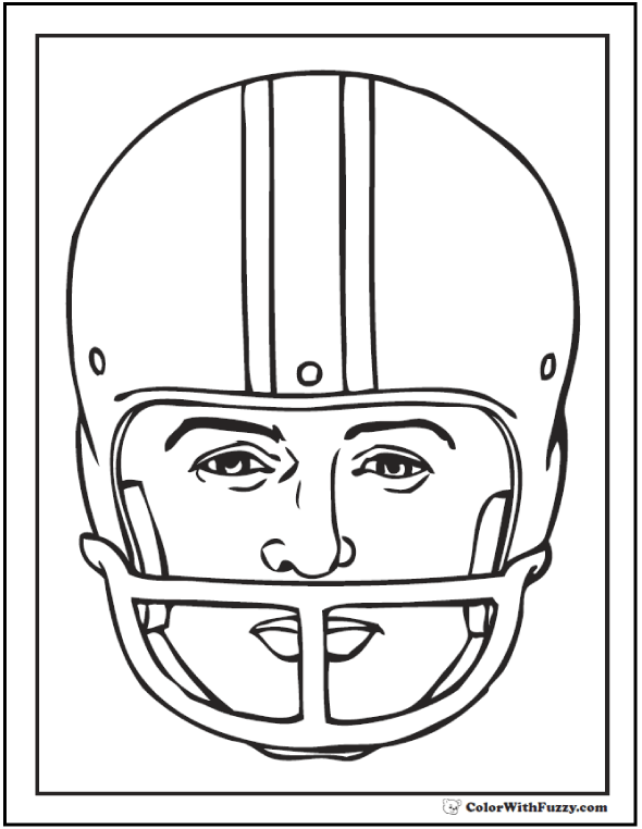 Football coloring pages â quarterbacks receivers running