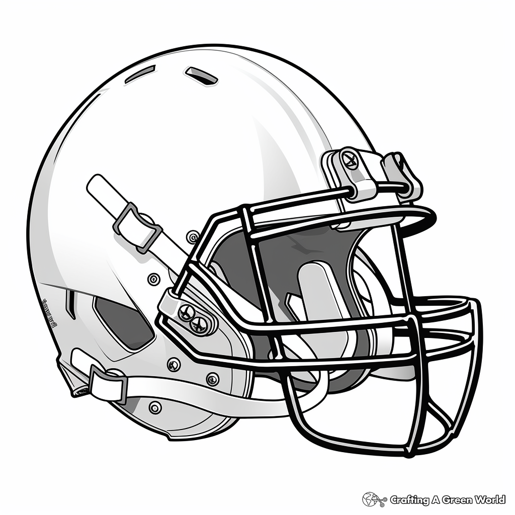 Realistic football coloring pages