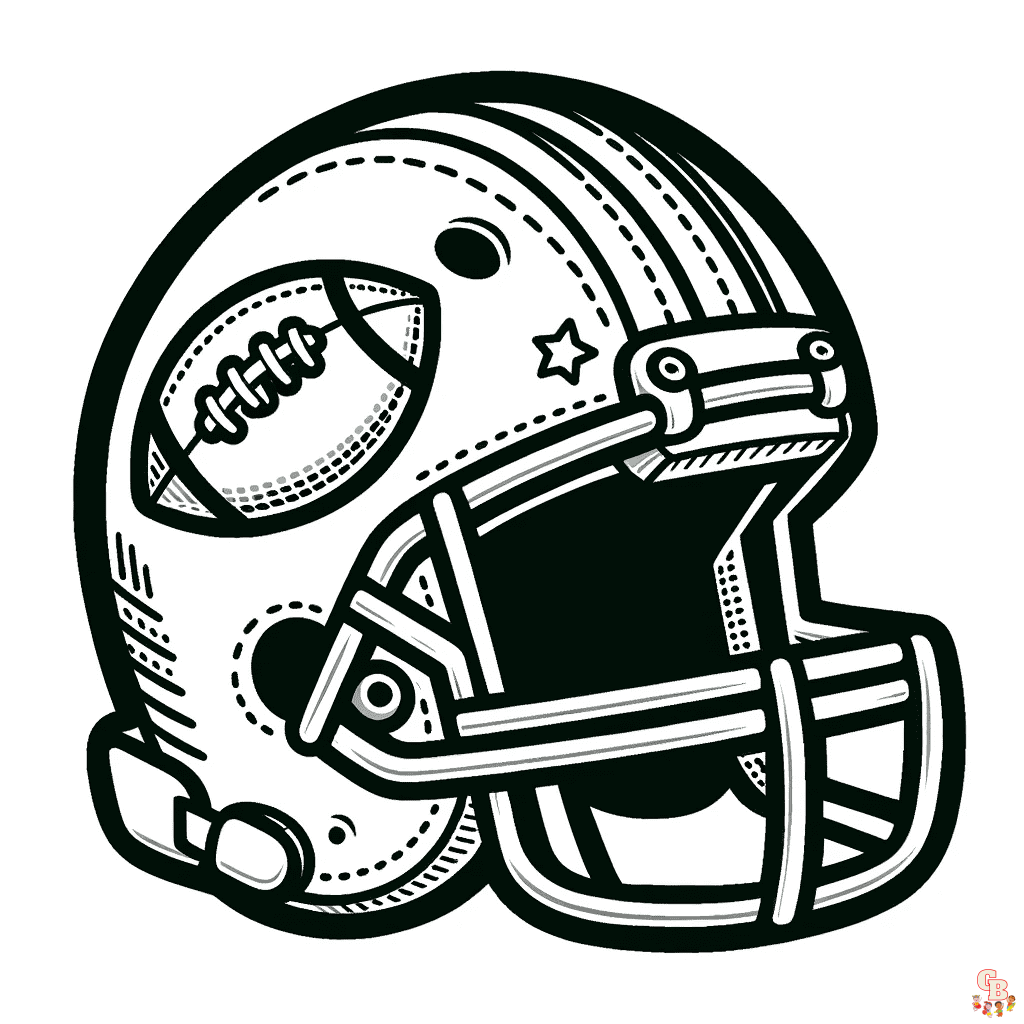 Printable american football coloring pages free