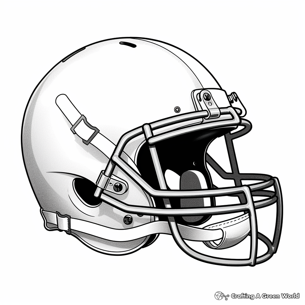 Realistic football coloring pages