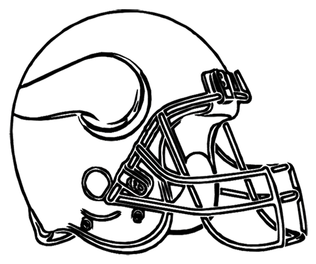 Nfl football helmet for games coloring page kids coloring pages