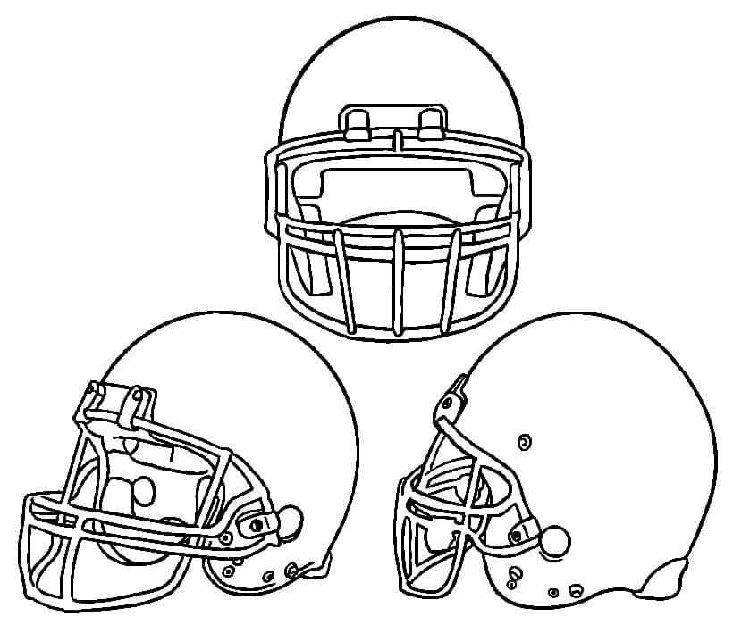 Football helmet malvorlagen