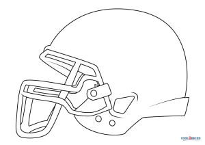 Free printable football helmet coloring pages for kids