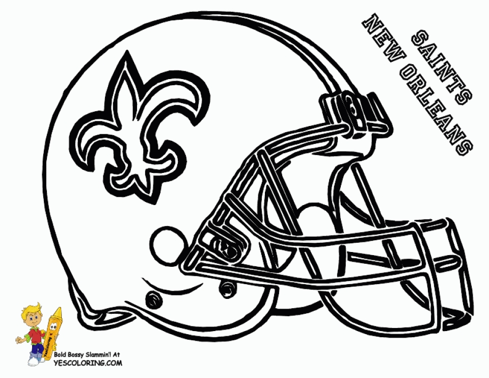 Get this free printable football helmet nfl coloring pages