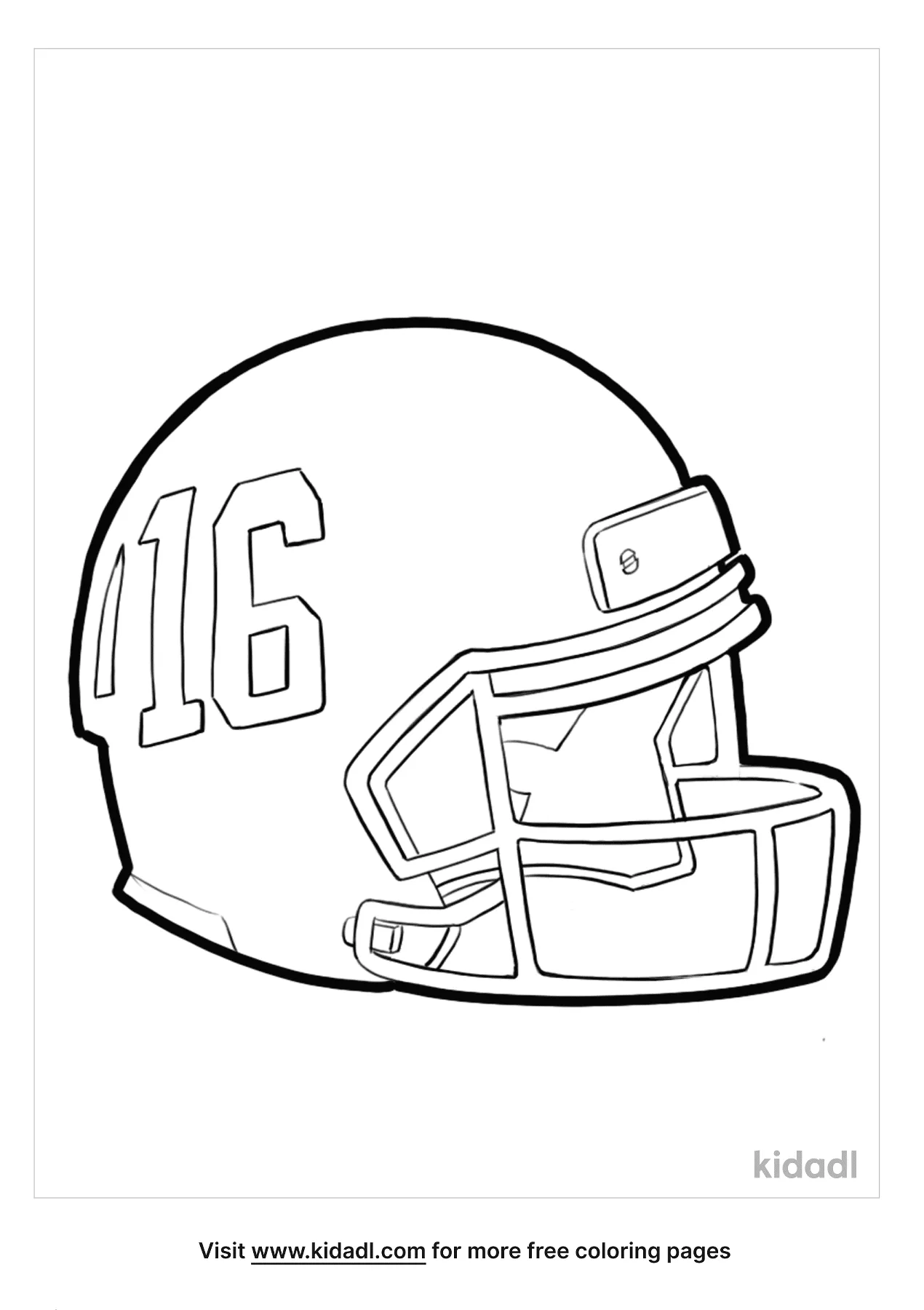 Free football helmet coloring page coloring page printables