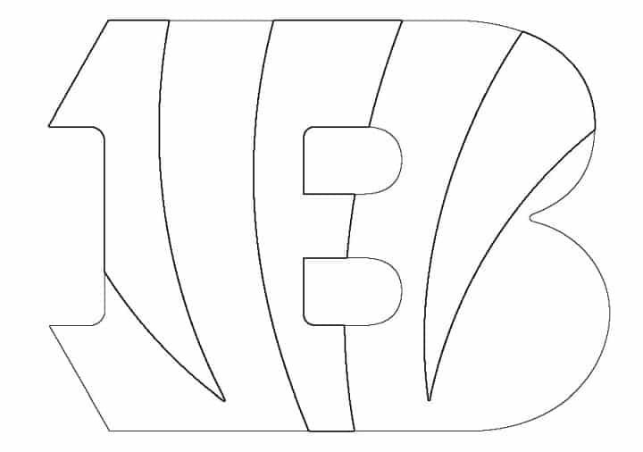 Cincinnati bengals logo coloring page