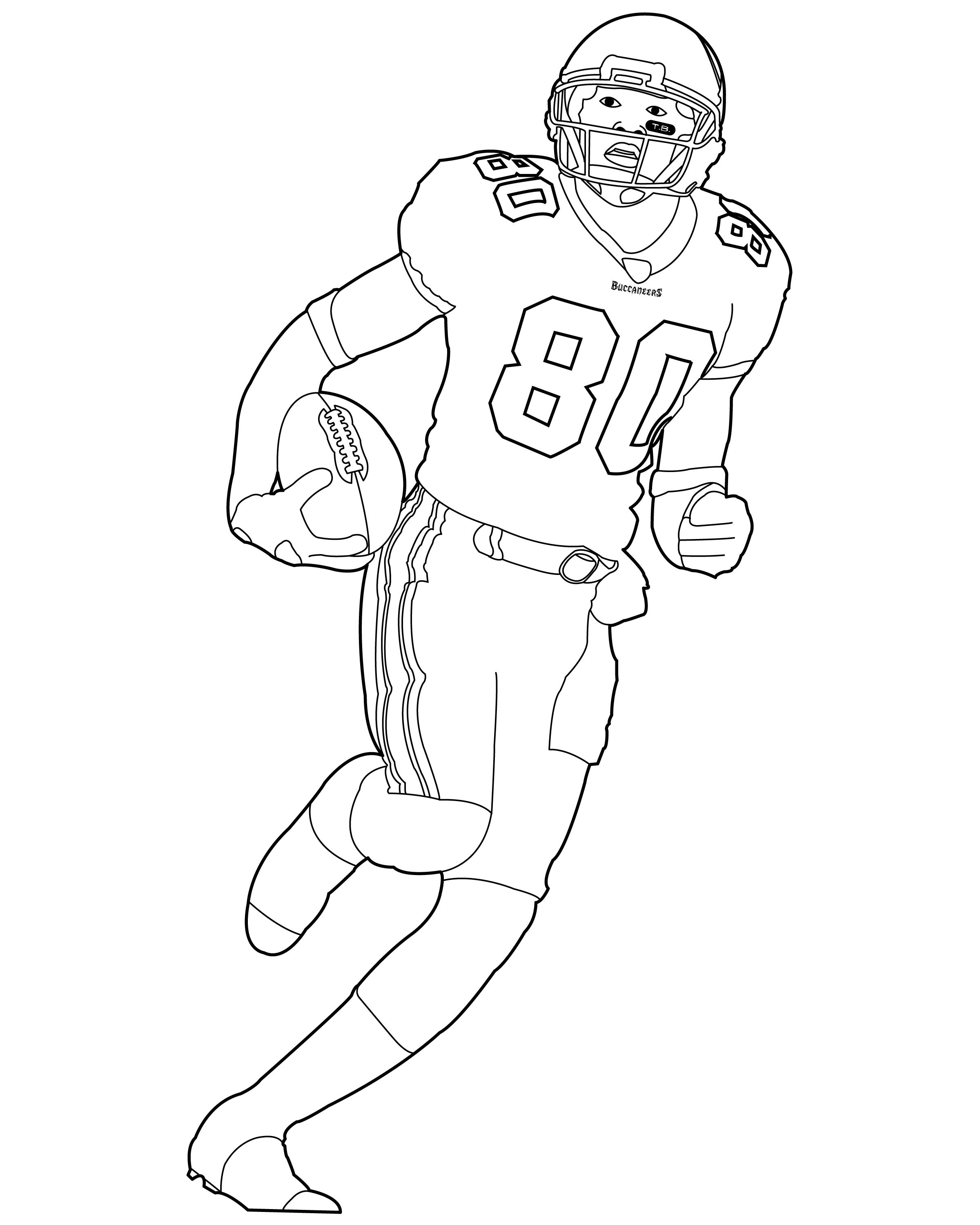 Nfl coloring pages players football coloring pages sports coloring pages football player drawing