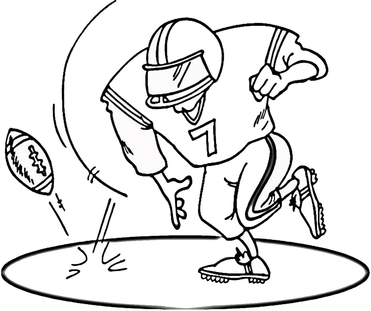 Free printable football coloring pages for kids