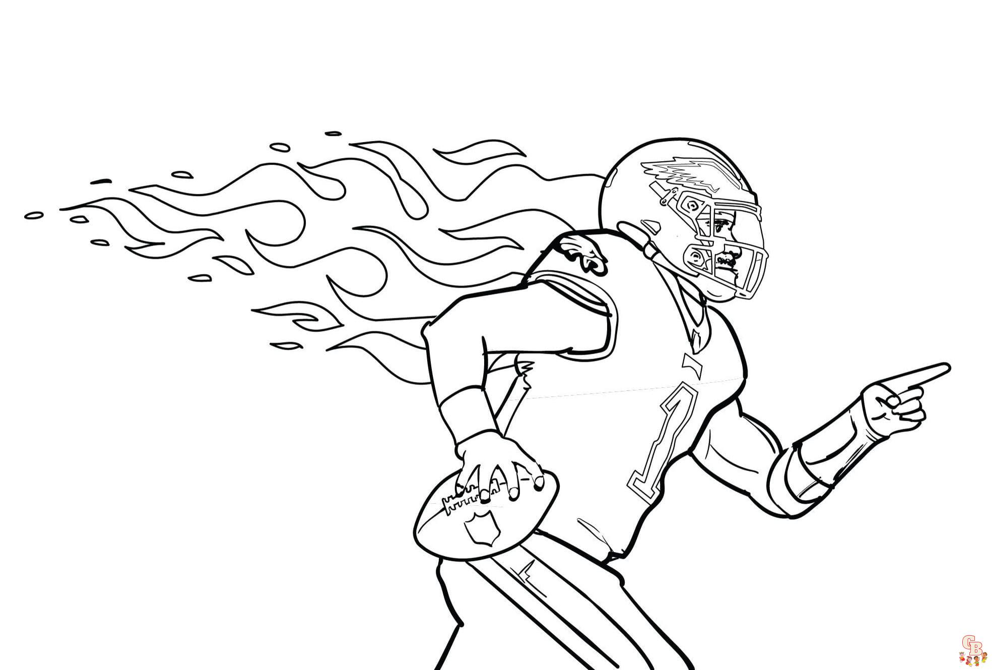 Printable patrick mahomes coloring pages free