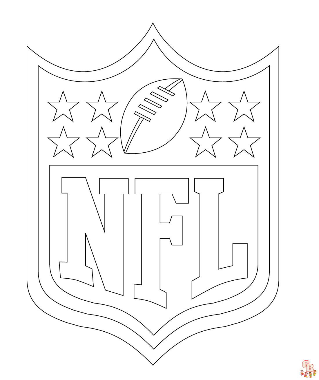 Enjoy coloring nfl pages with