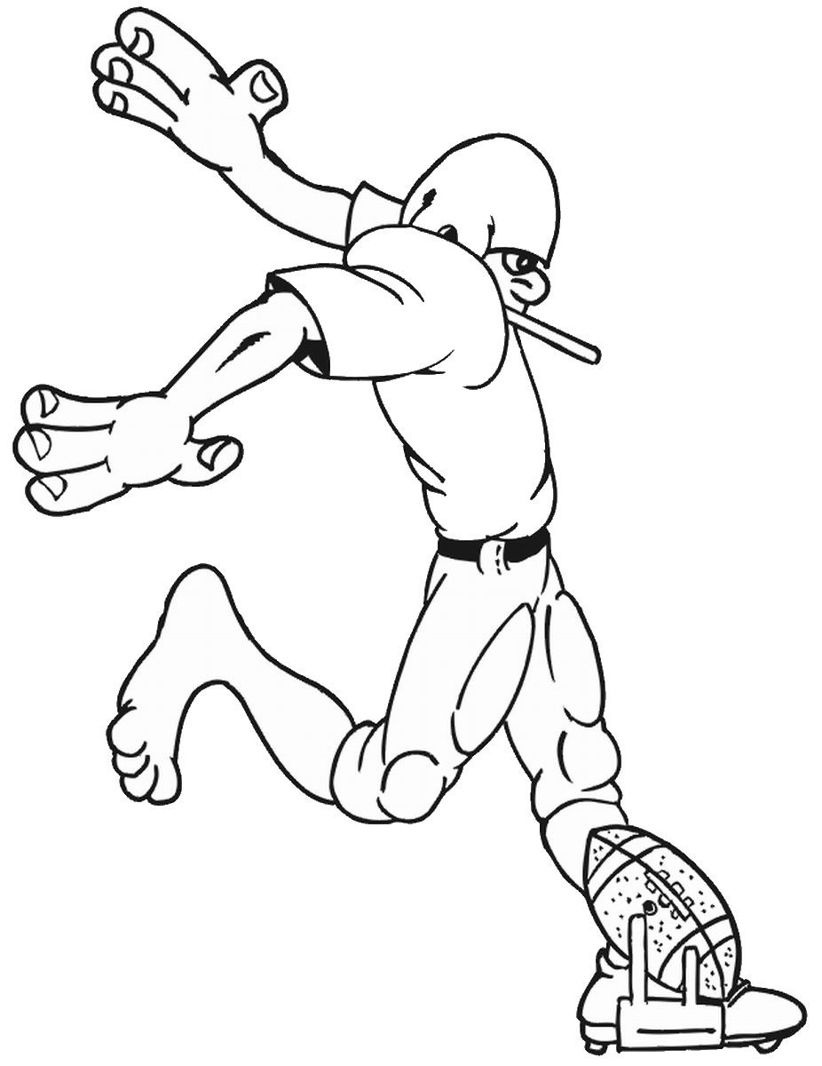 Free printable football coloring pages for kids