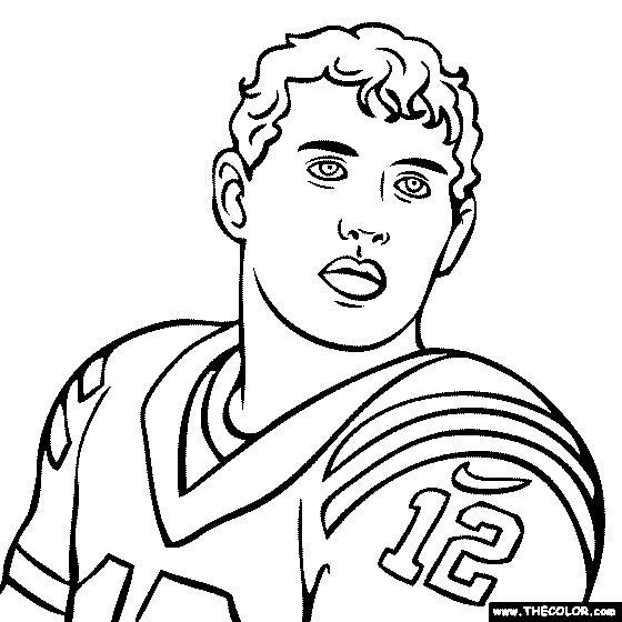 Football online coloring pages