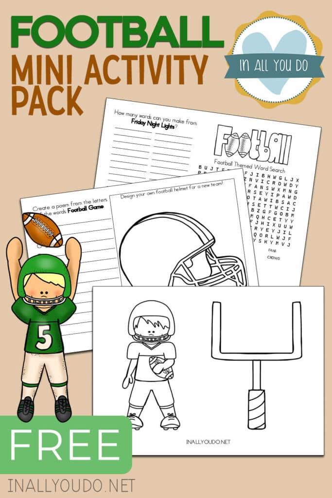 Free football coloring pages and printables for kids â in all you do