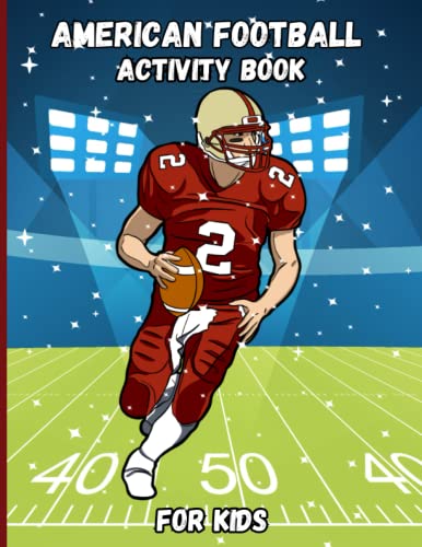 American football activity book for kids a big football