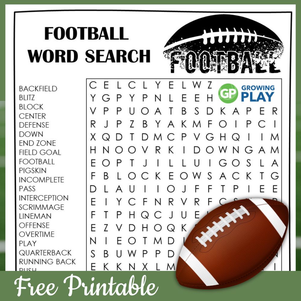 Football word search