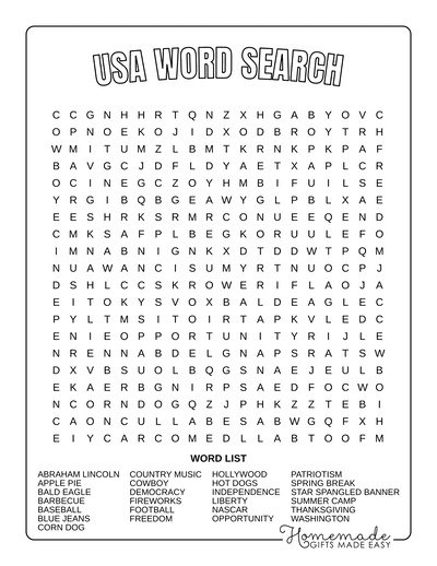 Best free word search printable puzzles for kids adults