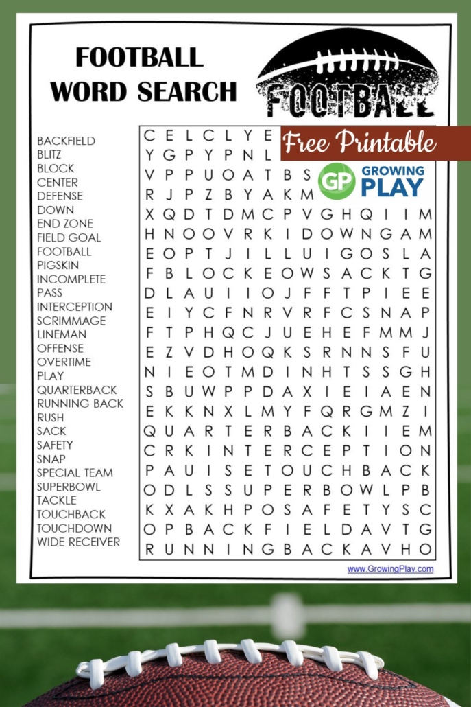 Football word search