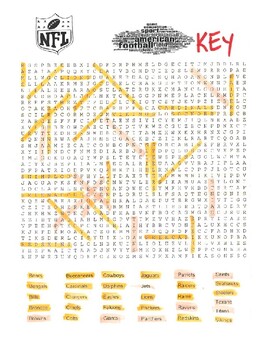 Difficult word search with key and coloring page