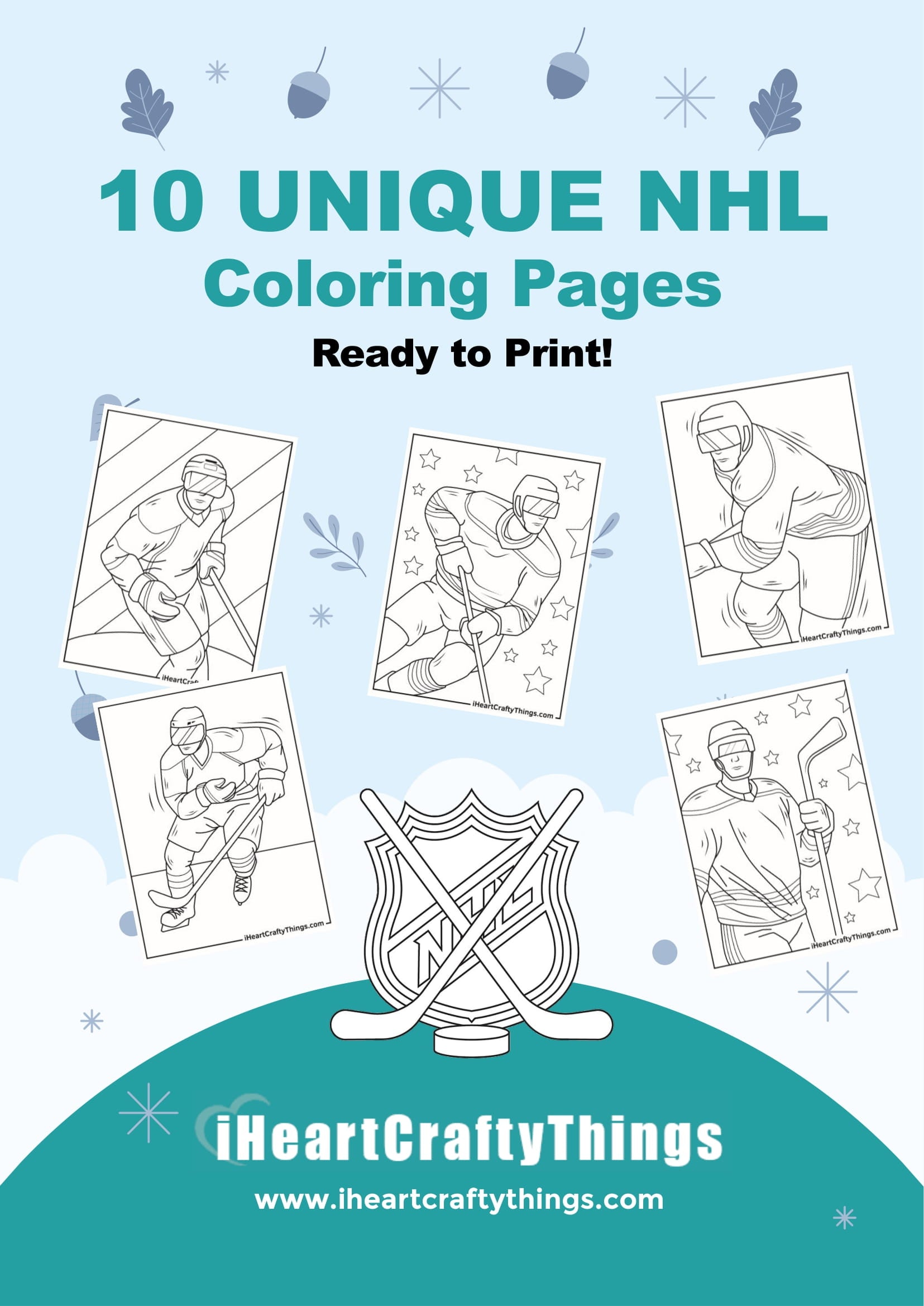 Nhl coloring pages â i heart crafty things