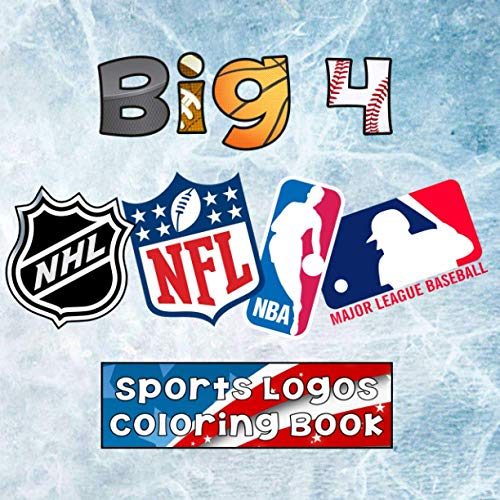 Buy big sports logos colorg book mlb nba nfl nhl