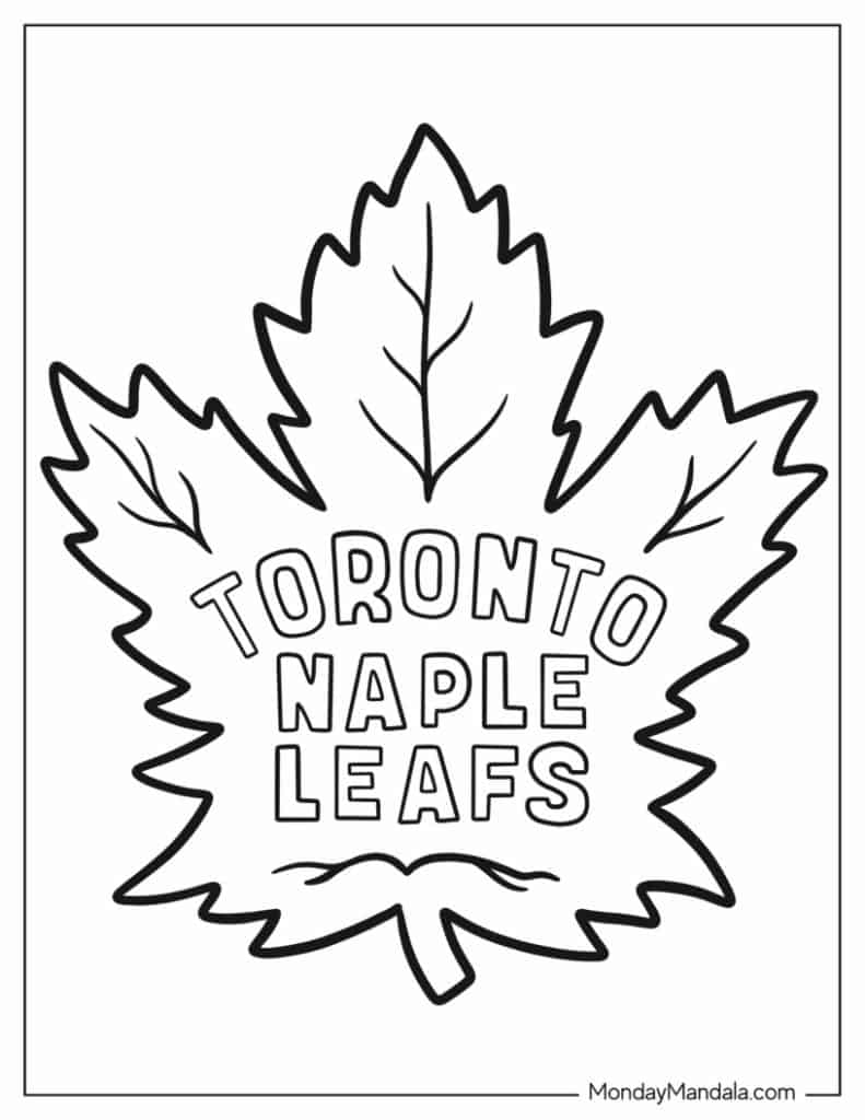 Hockey nhl coloring pages free pdf printables