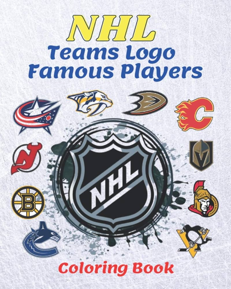 Nhl teams logo famous players coloring book a great book containing the logos of all nhl teams facts about the teams and famous players by