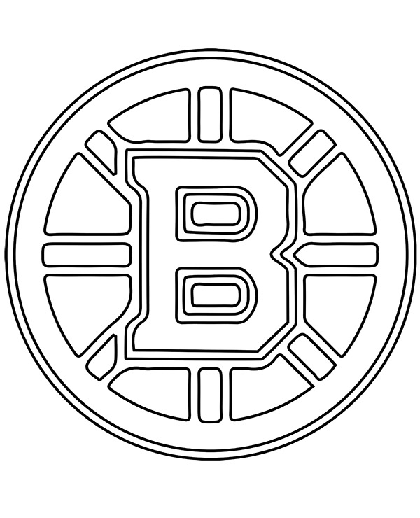 Logo of boston bruins coloring page