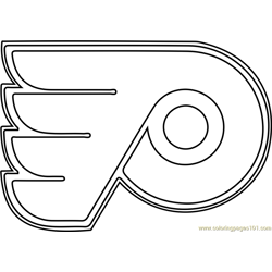 Nhl logo coloring page for kids