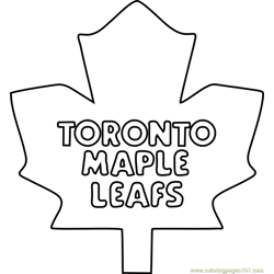 Nhl logo coloring page for kids