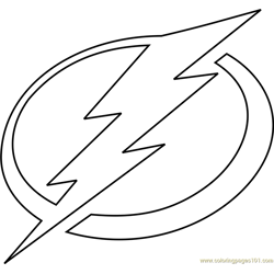 Nhl logo coloring page for kids