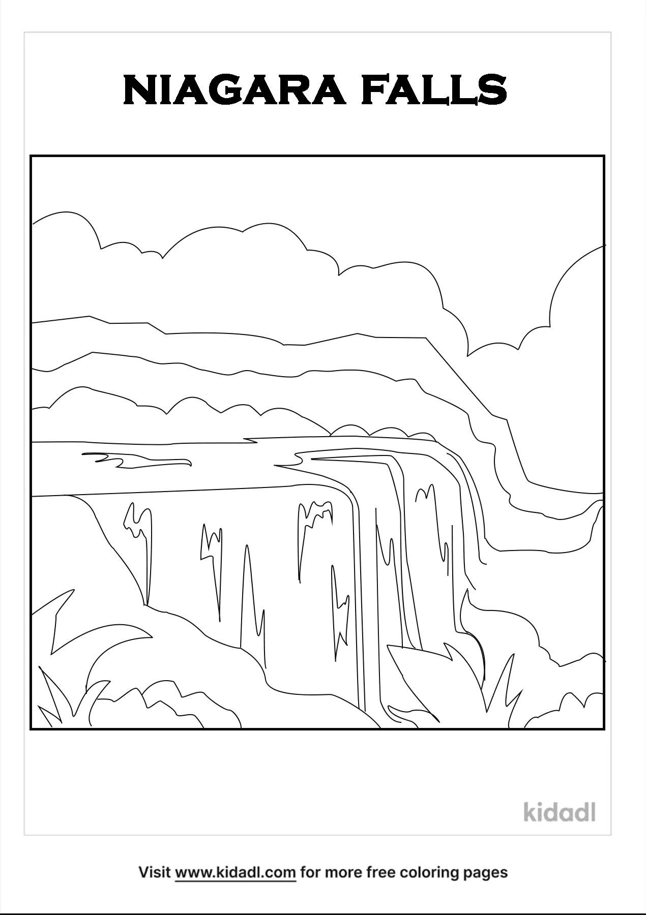 Free niagara falls coloring page coloring page printables