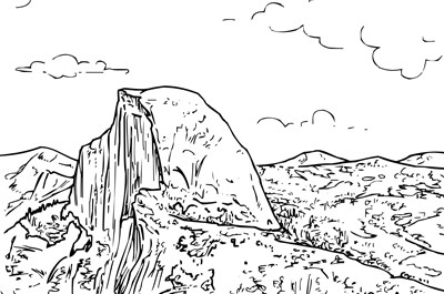 Niagara falls coloring page