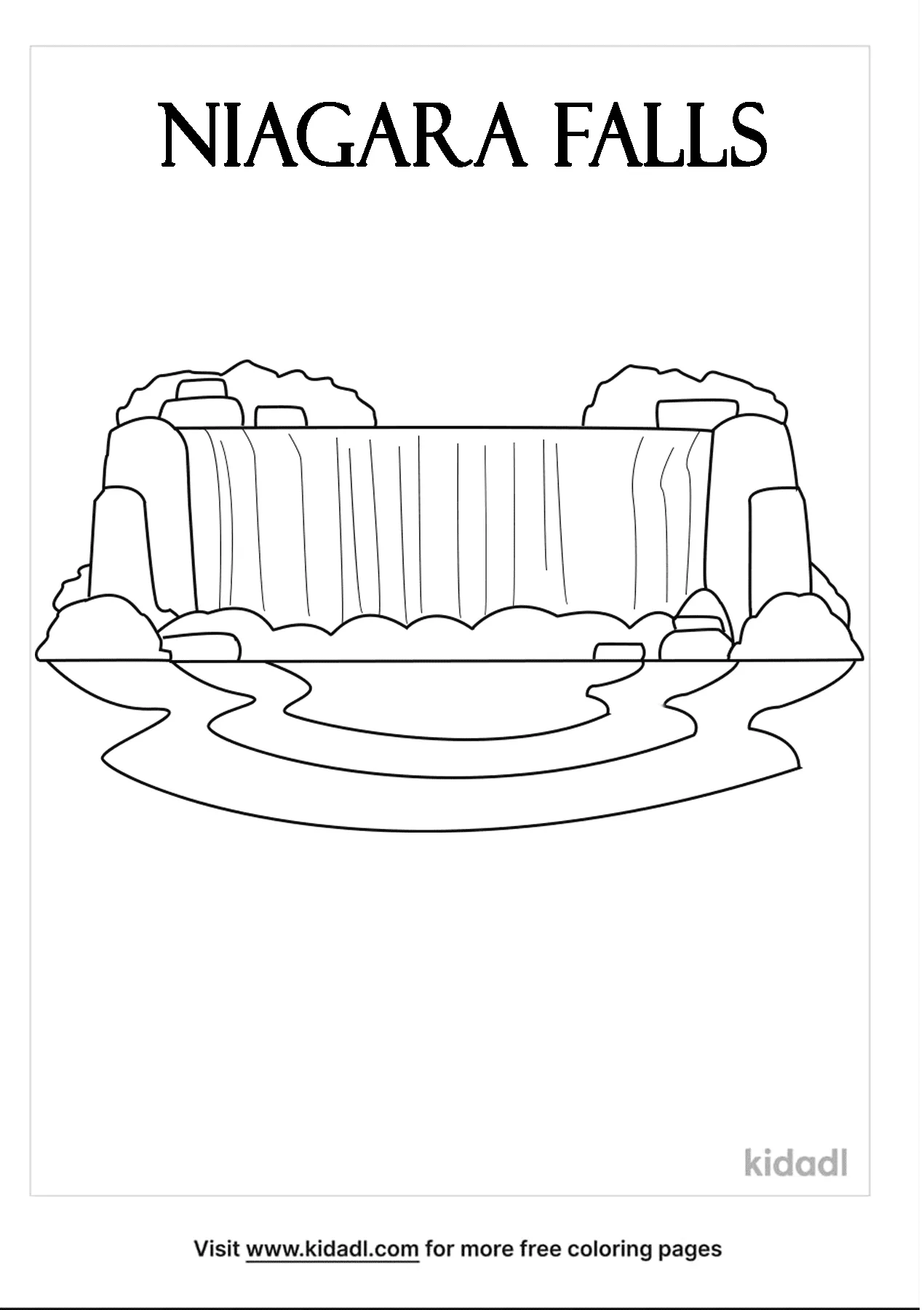 Free niagara falls coloring page coloring page printables