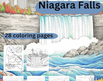 Niagara falls coloring pages