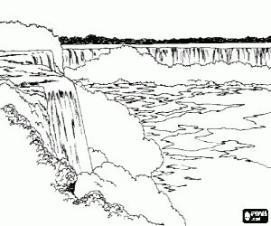 Water landscapes coloring pages printable games pãginas para colorir desenho de cachoeira paisagem desenho