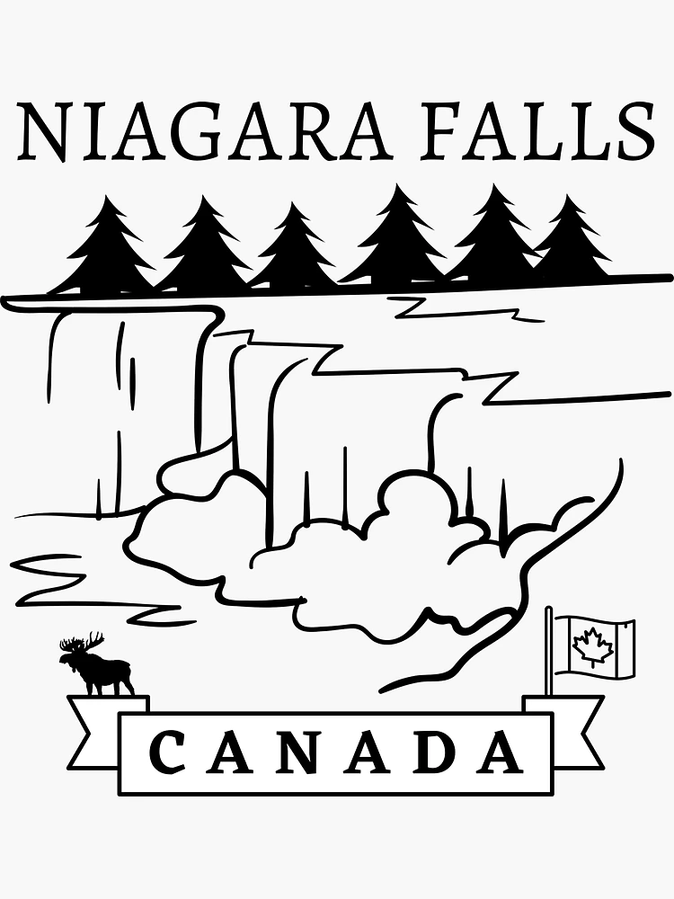 Niagra falls sticker for sale by vanast